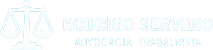 Logotipo do escritório Rodrigo Servidio, advogado trabalhista com atendimento online e no Rio de Janeiro