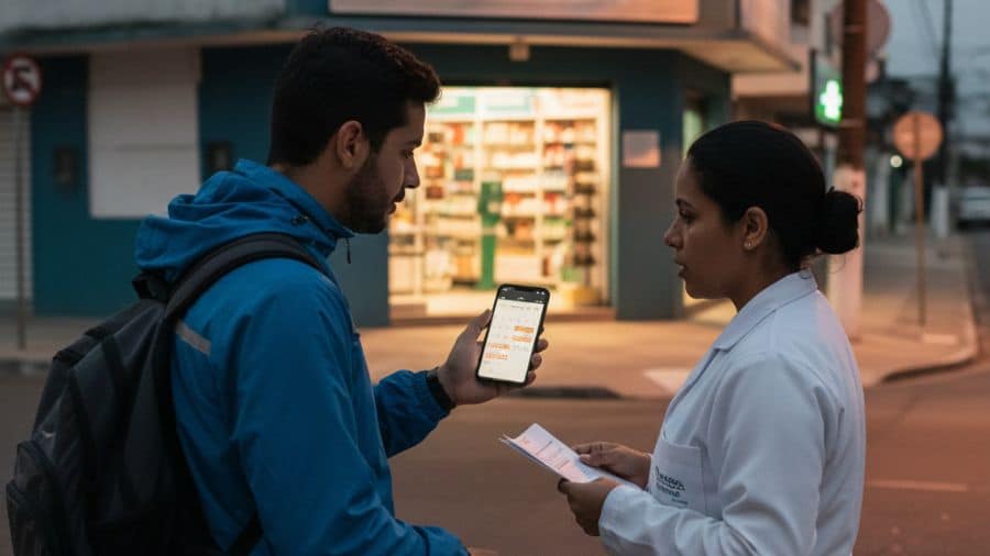 Trabalhadores brasileiros em final de expediente refletindo sobre planejamento profissional e pedido de demissão.