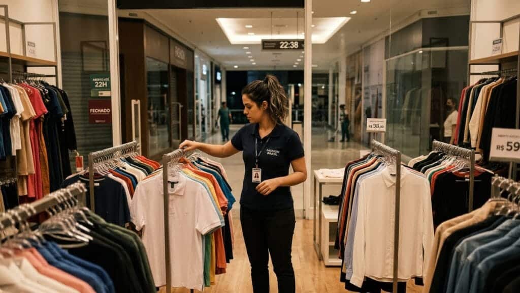 Trabalhador administrativo continua no computador após horário de expediente